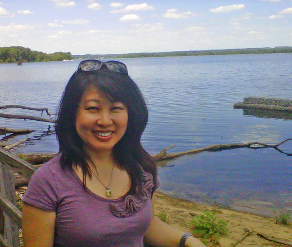 Julie at the banks of the Potomac